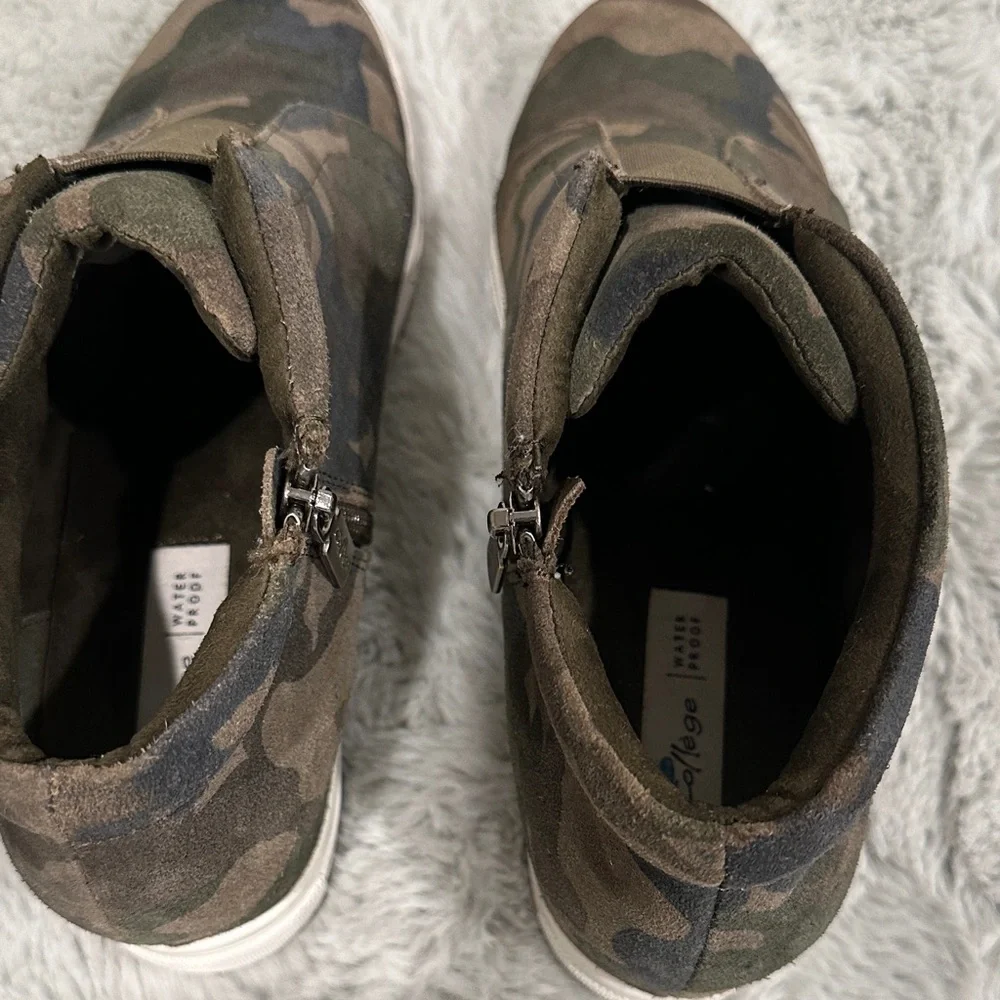 Aqua College Glady Hidden Wedge Sneakers Camo Waterproof | Women’s 8.5 🔥 - Picture 4 of 9